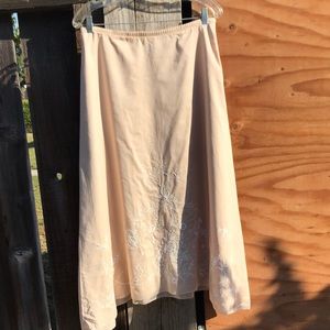 J.Jill Skirt with Floral Embroidery